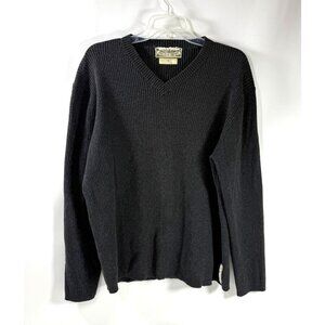 Vintage Ralph Lauren Polo Jeans Gray V-Neck Sweater Cotton Made in Hong Kong  XL